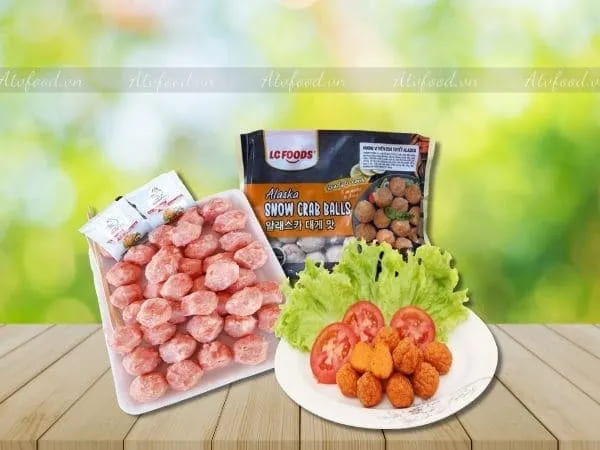 Viên Cua Tuyết Alaska - Món Ngon Cao Cấp Cho Bữa Ăn Hoàn Hảo