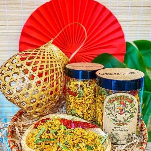 Gà Khô Xé Lá Chanh